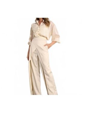 Mulla Fly Away With Back Tie Pants - Natural