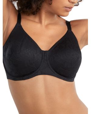 Dominique Jacqueline Jacquard Minimizer Bra - Black