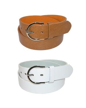 CTM Basic Bridle Belt (Pack Of 2) - Metallic
