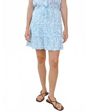 Bella Dahl Tiered Mini Skirt - Blue