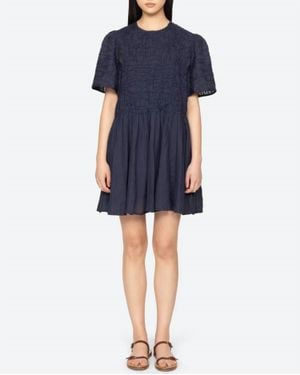 Sea Imogen Solid Mini Dress - Blue