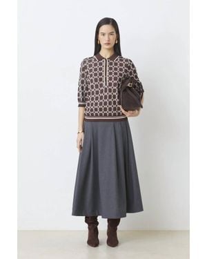 Suncoo Paolo Polo Shirt With Patterns - Brown