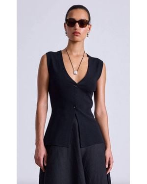Apiece Apart Marca Knit Top - Blue