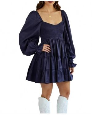Sincerely Ours Kinsley Mini Dress - Blue