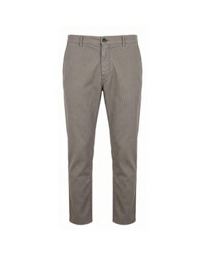 Trussardi Gray Cotton Men Trouser