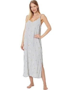 Pj Salvage P. J. Salvage Build Me Up Buttercup Chemise Xs Ivory Sleepwear Erk104 - White