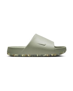 Nike Calm 'Light Army Light Khaki College' Slides - Green