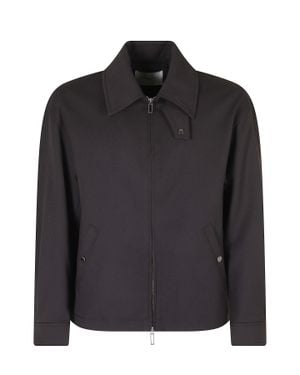 Paolo Pecora Short Tecnolana Jacket With Classic Collar - Black