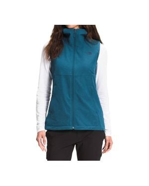 The North Face Shelbe Raschel Hooded Fleece Vest - Blue