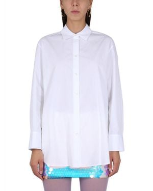 Nina Ricci Relaxed Fit Button Closure Shirt - White