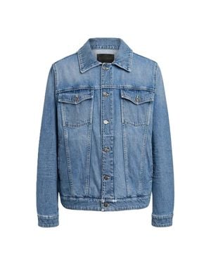Dondup Medium Wash Denim Jacket With Button-Up Front - Blue