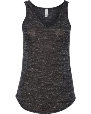 Bella Canvas Flowy V-Neck Tank - Black