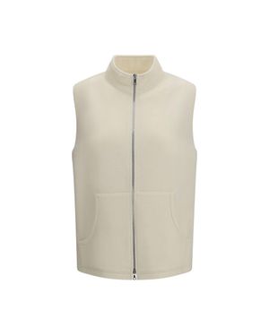 Rier Wool Oves Aries Sleeveless Jacket - Natural