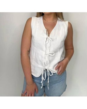 Melissa Nepton Rachel Tie Vest - Blue