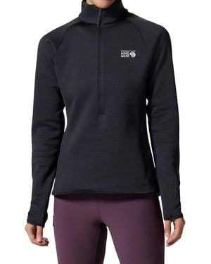 Mountain Hardwear Polartec Power Stretch Pro 1/4 Zip Jacket - Black