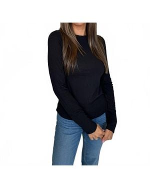 Bella Dahl Long Sleeve Crew Neck Tee - Blue