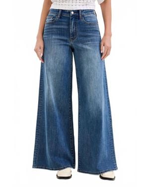 Judy Blue High Waisted Palazzo Jeans - Blue