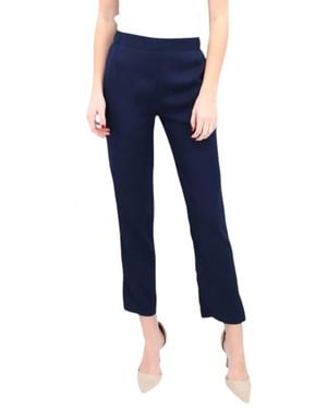 Nouvelle Silk95five Frankfurt Fitted Pants - Blue