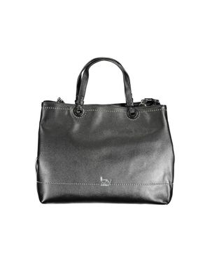 Byblos Polyurethane Handbag - Black