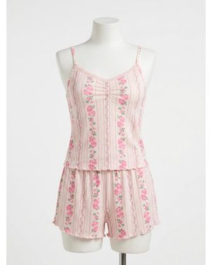 Z Supply Amour Boudoir Floral Shorts - Pink