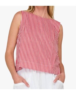 Boom Shankar Hara Sleeveless Top - Red