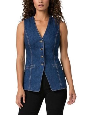 PAIGE Campanelli Denim Vest - Blue