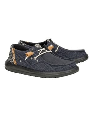 HEYDUDE Wendy Crafted Boho Casual Shoes - Blue