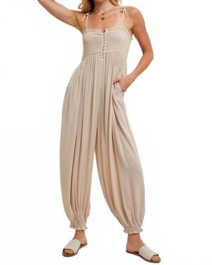 Bluivy Jenna Jogger Jumpsuit - Natural