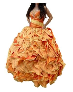 Mary's Bridal Off Shoulder Quinceañera Dress - Orange