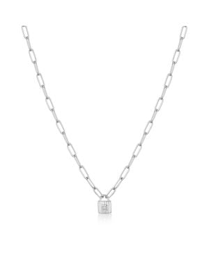 Ania Haie Under Lock & Key Padlock Necklace - Metallic