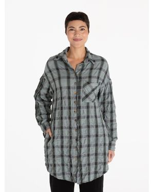 cut-loose Anorak Button Down Shirt - Gray