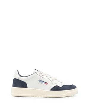 Autry Medalist Low Suede Overlays Sneakers - White