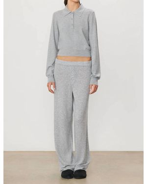 ÉTERNE Cruz Wide-Leg Pant - Gray