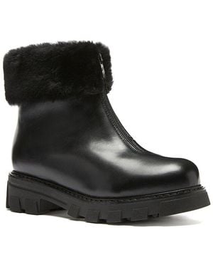 La Canadienne Adda Waterproof Leather Bootie - Black
