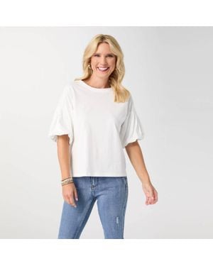 Coco + Carmen Camille Top - White