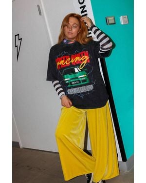 Burnt Toast/Emy Ave Golden Hour Wide-Leg Pants - Yellow