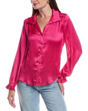 Vince Camuto Ruffle Cuff Blouse - Red
