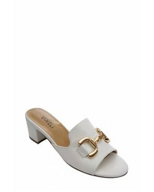 Vaneli Oksana Low Heel Sandal - White