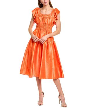 Hutch Vanessa Midi Dress - Orange