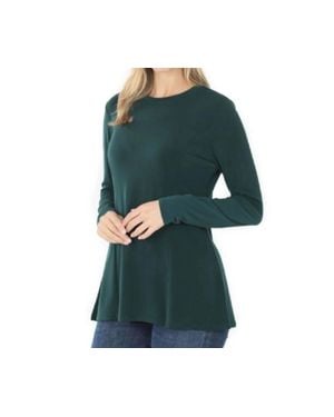 Zenana Long Sleeve Top - Green
