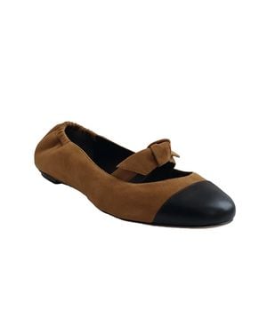 Alexandre Birman Clarita Ballerina Flat Shoe - Brown