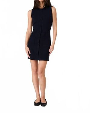 French Connection Ruthie Knit Sleeveless Dress - Blue