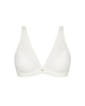 Antigel Boudoir de Filles Atelier Seduction Triangle Demi Cup Padded Bra - White