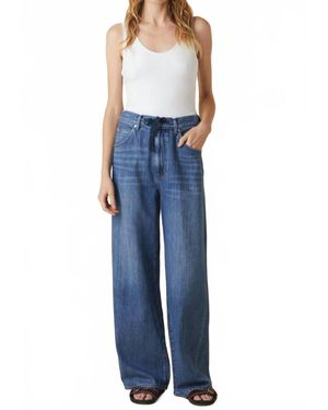 Le Jean Luna Relaxed Wide Leg Pants - Blue