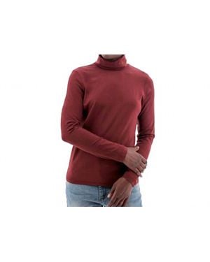 Old Ranch Mariela Turtleneck Top - Red