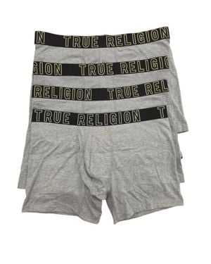 True Religion 4-Pack Modal Boxer Briefs - Gray