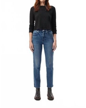 AMO Cropped Jeans - Blue
