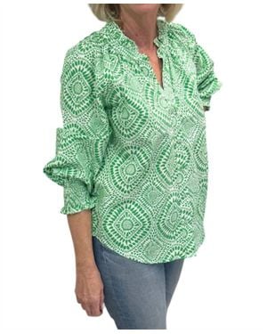Fitzroy & Willa Abigail Blouse - Green
