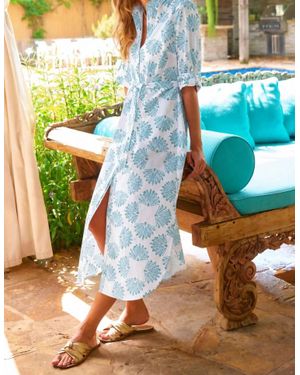 Finley Long Alex Shirtdress - Blue