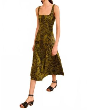 Ulla Johnson Natali Tank A-Line Dress - Green